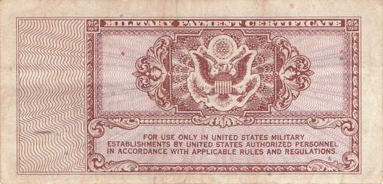 USA MPC Series 472 p.M16 10 Cents 1948 VF